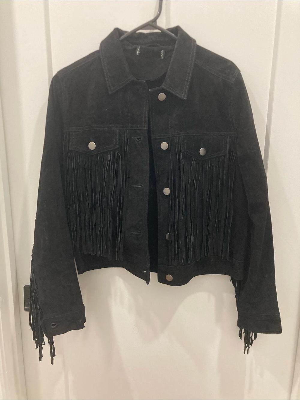 Suede Fringe Jacket